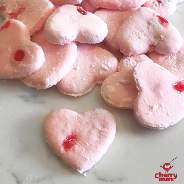Pink cherry marshmallows