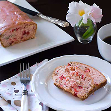 Gluten free cherry almond loaf